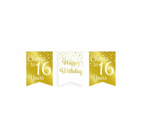 Slinger Cheers to 16 Years White/Gold | 6m Slinger Cheers to 16 Years White/Gold | 6m