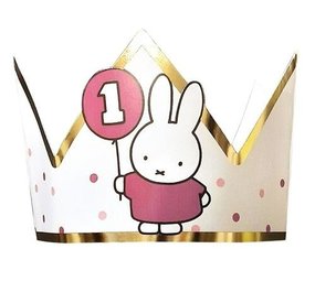 Miffy Kroon 1. Geburtstag Pink | pro Einheit Miffy Kroon 1. Geburtstag Pink | pro Einheit