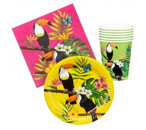Tafelset Hawaii Toekan 24-delig | 6 persoons Tafelset Hawaii Toekan 24-delig | 6 persoons