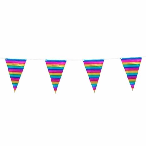 Flag -Linie Regenbogen Metallic | 10 m