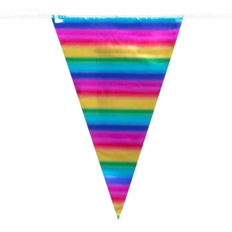 Flag -Linie Regenbogen Metallic | 10 m