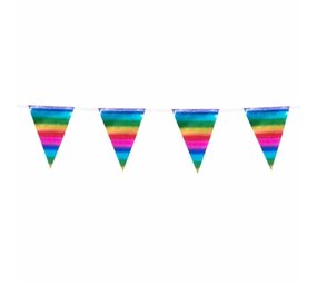 Boland Ligne de drapeau Rainbow Mini métallique | 3m Boland Ligne de drapeau Rainbow Mini métallique | 3m