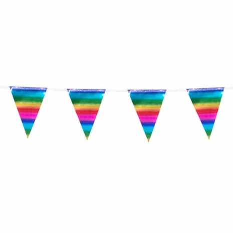 Boland Ligne de drapeau Rainbow Mini métallique | 3m