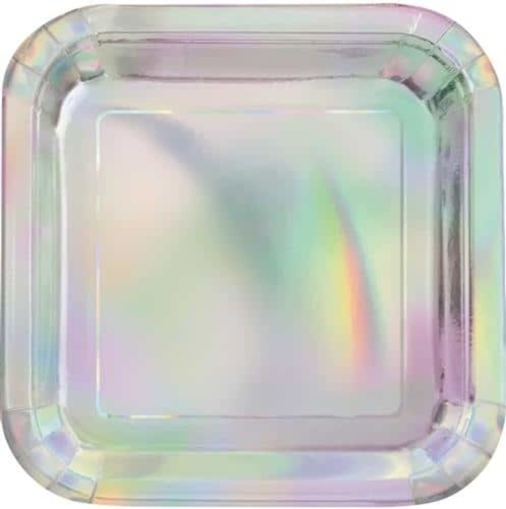 Signs Square Iridescent 23cm | 8 pièces Signs Square Iridescent 23cm | 8 pièces