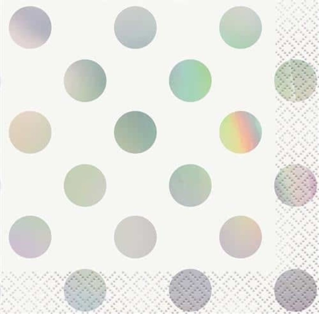 Napkins Iridescent 25x25cm | 16 pieces Napkins Iridescent 25x25cm | 16 pieces
