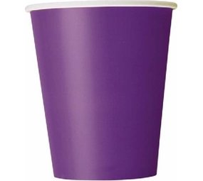 Unique Party Tasses violettes profondes 250ml | 14 pièces Unique Party Tasses violettes profondes 250ml | 14 pièces