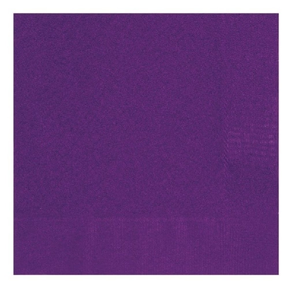 Napkins Deep Purple 33x33cm | 20 pieces