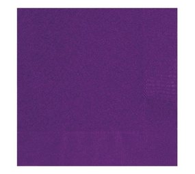 Servetten Diep Paars 33x33cm | 20 stuks Servetten Diep Paars 33x33cm | 20 stuks