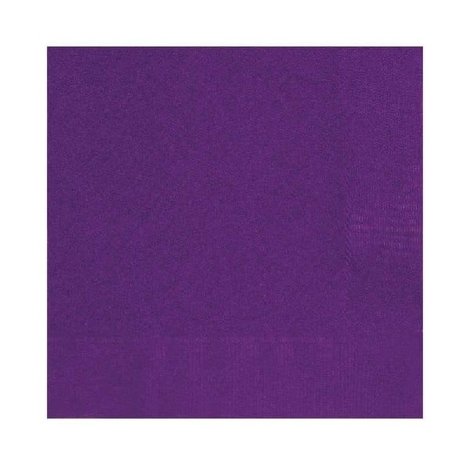 Unique Party Servietten tief lila 25x25cm | 20 Teile Unique Party Servietten tief lila 25x25cm | 20 Teile
