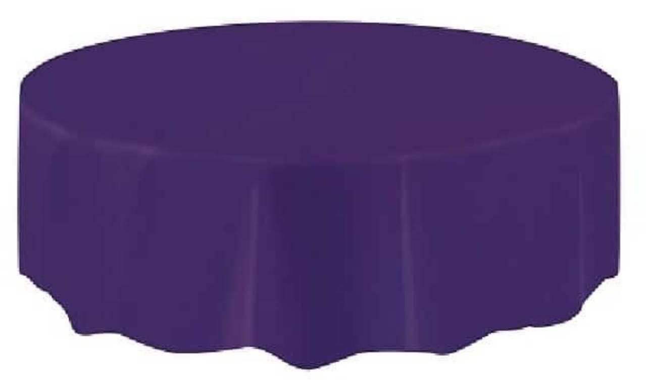 Tafelkleed Rond Diep Paars plastic | 213cm Tafelkleed Rond Diep Paars plastic | 213cm