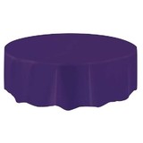 Tafelkleed Rond Diep Paars plastic | 213cm Tafelkleed Rond Diep Paars plastic | 213cm