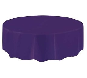 Tafelkleed Rond Diep Paars plastic | 213cm Tafelkleed Rond Diep Paars plastic | 213cm