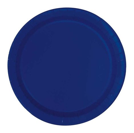 Plaques bleu marine 23cm | 16 pièces
