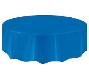 Tafelkleed Rond Royal Blauw plastic | 213cm