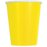 Pappbecher Gelb 250 ml | 14 Stück Pappbecher Gelb 250 ml | 14 Stück