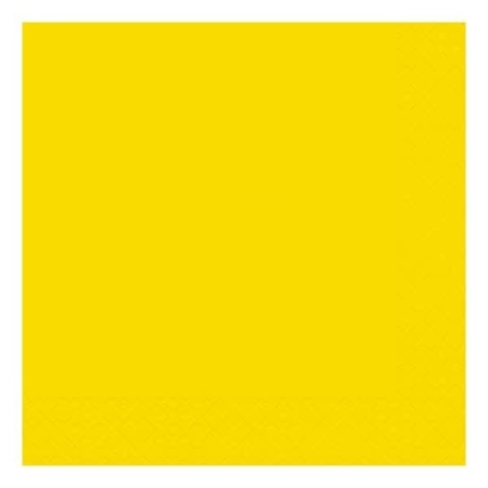 Servetten Neon Geel 33x33cm | 20 stuks Servetten Neon Geel 33x33cm | 20 stuks