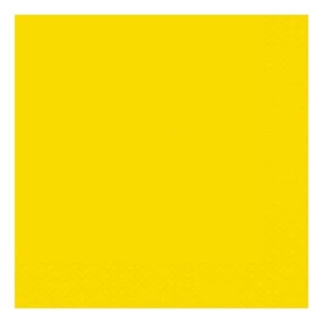 Servetten Neon Geel 33x33cm | 20 stuks Servetten Neon Geel 33x33cm | 20 stuks