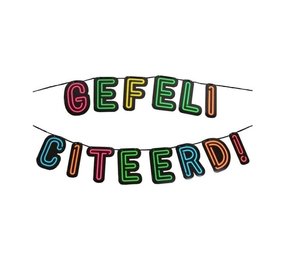 Letterlinger Herzlichen Glückwunsch Neon | 5mtr Letterlinger Herzlichen Glückwunsch Neon | 5mtr