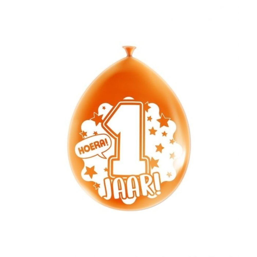 Paper Dreams Balloons 1 year party 30cm | 8 pieces Paper Dreams Balloons 1 year party 30cm | 8 pieces