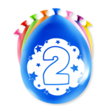 Paper Dreams Ballons 2 ans Partie 30cm | 8 pièces Paper Dreams Ballons 2 ans Partie 30cm | 8 pièces