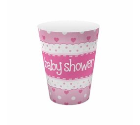 Cup Baby Shower Pink | 8 pieces
