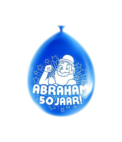 Balloons 50 Years Abraham Party 30cm | 8 pieces