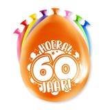 Ballonnen 60 jaar party 30cm | 8 stuks Ballonnen 60 jaar party 30cm | 8 stuks
