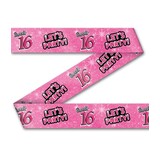 Sales ribbon Sweet 16 Let's Party | 12 meters Sales ribbon Sweet 16 Let's Party | 12 meters