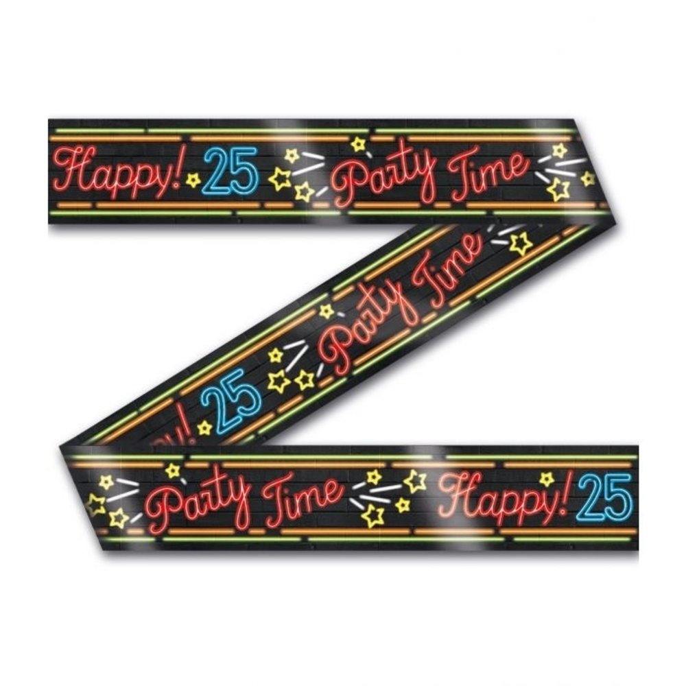 Neon Party Tape 25 Jahre | 12mtr
