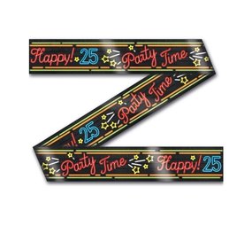 Neon party tape 25 jaar | 12mtr Neon party tape 25 jaar | 12mtr