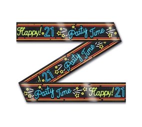 Neon Party Tape 21 Jahre | 12mtr Neon Party Tape 21 Jahre | 12mtr