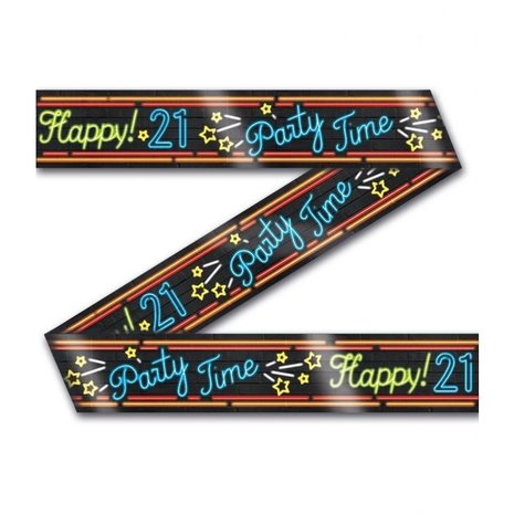 Tape de fête au néon 21 ans | 12 mTR