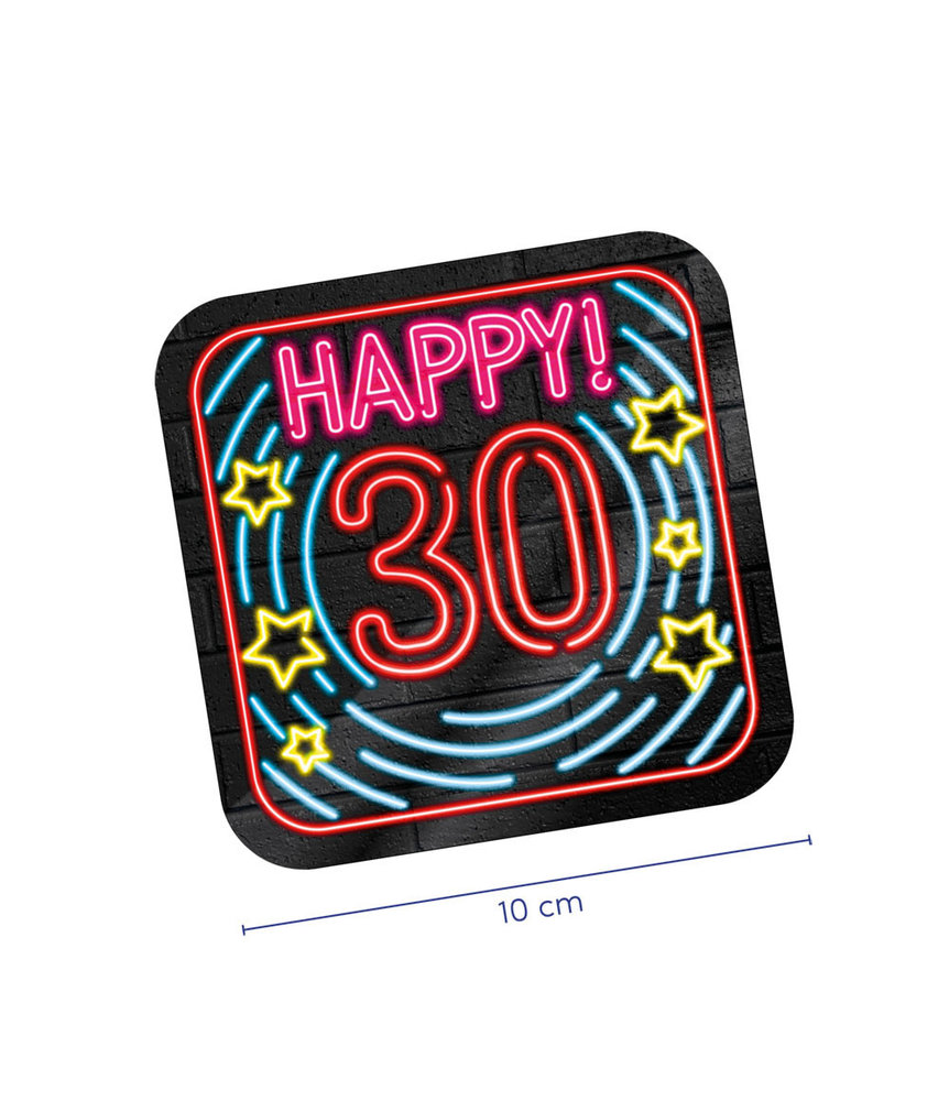 Coastal Happy 30 Neon | 6 pieces