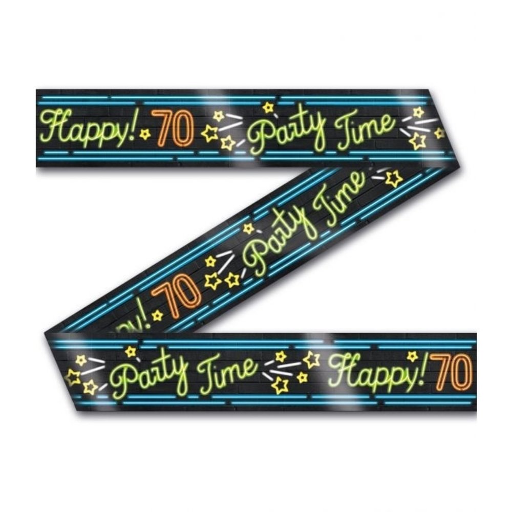 Afzet lint 70 jaar Neon | 12mtr