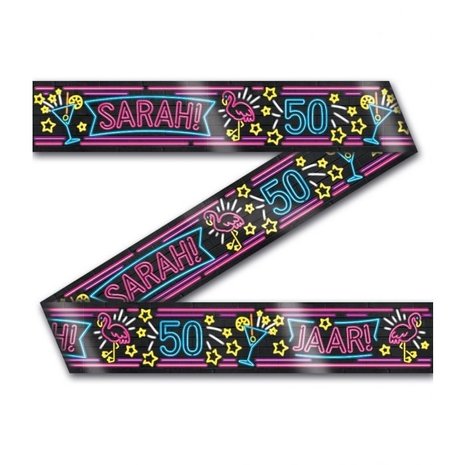 Ruban de vente 50 ans Sarah Neon | 12 mTR Ruban de vente 50 ans Sarah Neon | 12 mTR