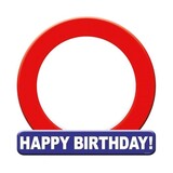 Huldeschild Happy Birthday | per stuk Huldeschild Happy Birthday | per stuk