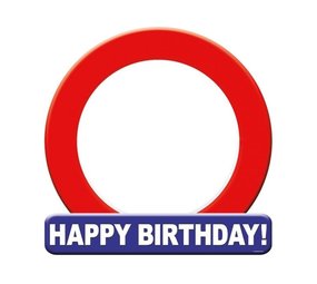 Huldeschild Happy Birthday | per stuk Huldeschild Happy Birthday | per stuk