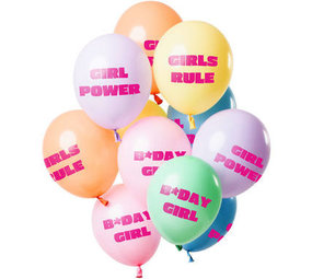 Ballon Set Birthday Girl Pastell | 12 Stücke Ballon Set Birthday Girl Pastell | 12 Stücke