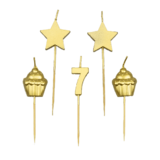 Party candles 7 years 10cm Party candles 7 years 10cm