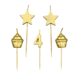 Partykerzen 4 Jahre | 10 cm Partykerzen 4 Jahre | 10 cm