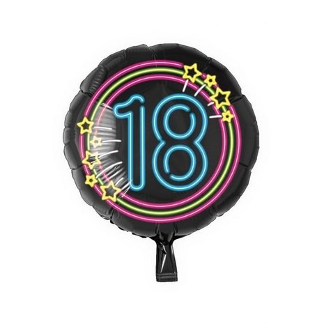 Paper Dreams Helium ballon 18 jaar Neon | 45cm Paper Dreams Helium ballon 18 jaar Neon | 45cm