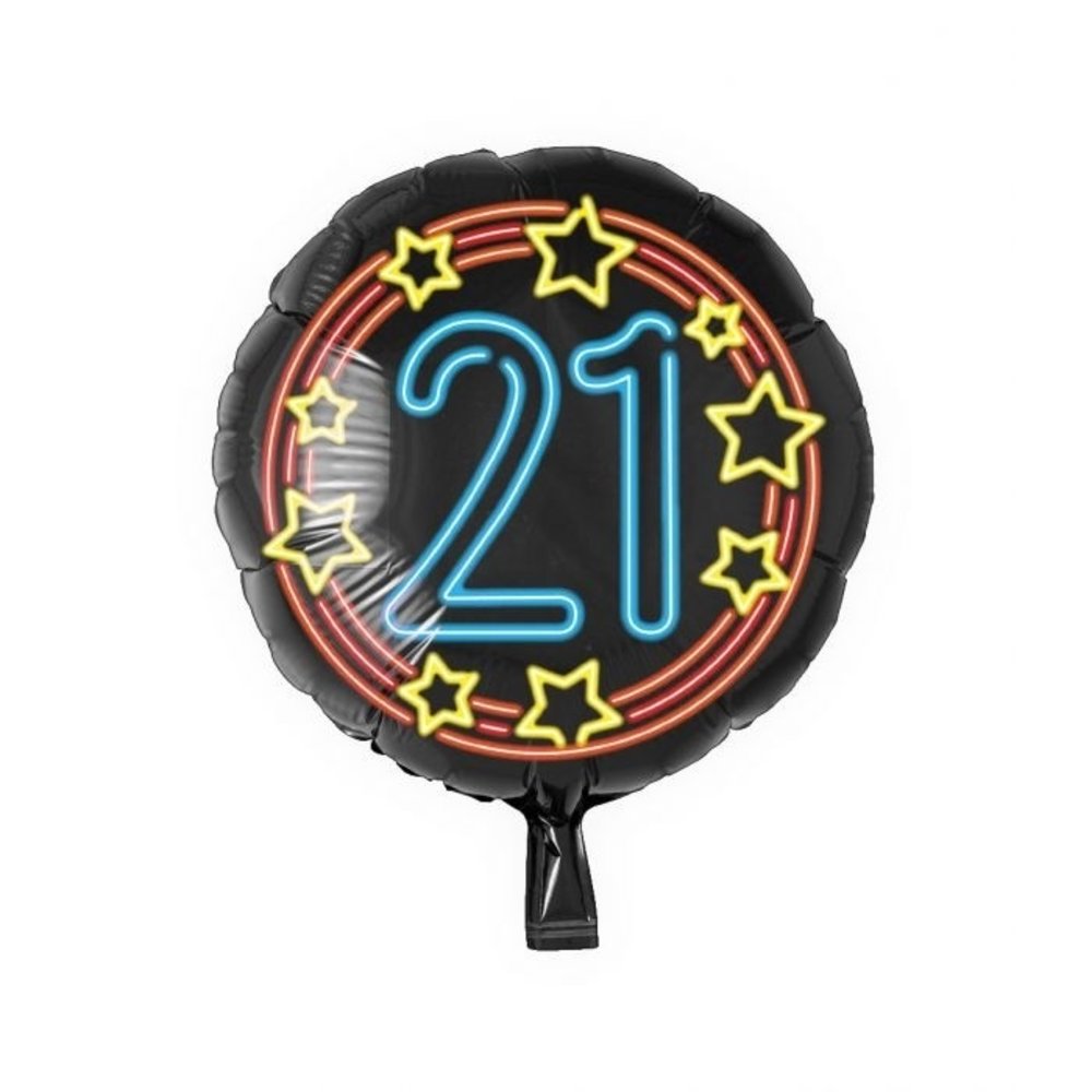 Paper Dreams Helium ballon 21 jaar Neon | 45cm