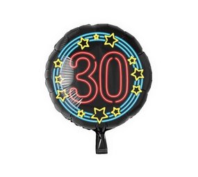 Paper Dreams Ballon d'hélium 30 ans néon | 45 cm Paper Dreams Ballon d'hélium 30 ans néon | 45 cm