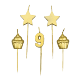 Partykerzen 9 Jahre | 10 cm