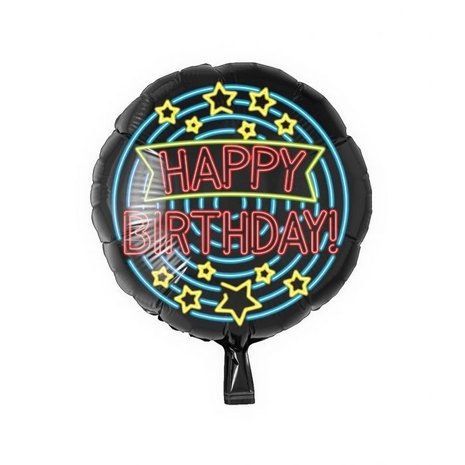 Paper Dreams Helium ballon Happy Birthday Neon | 45cm Paper Dreams Helium ballon Happy Birthday Neon | 45cm
