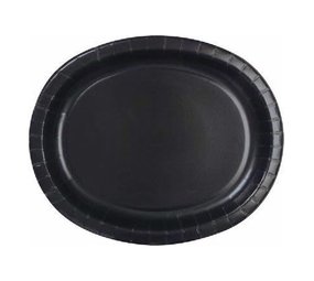 Unique Party Bol ovale noir 30x25cm | 8 pièces Unique Party Bol ovale noir 30x25cm | 8 pièces
