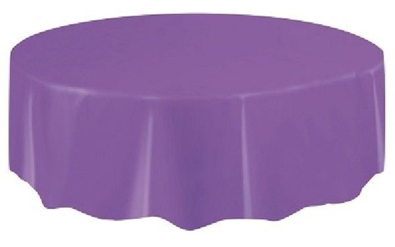 Unique Party Tablecloth around Pretty Purple | 213cm Unique Party Tablecloth around Pretty Purple | 213cm