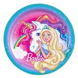 Amscan Assiette Barbie & Licorne 23cm | 8 pièces Amscan Assiette Barbie & Licorne 23cm | 8 pièces