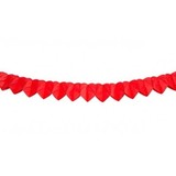 Globos Nordic Rode slingers hartjes papier 2 stuks | 250cm Globos Nordic Rode slingers hartjes papier 2 stuks | 250cm