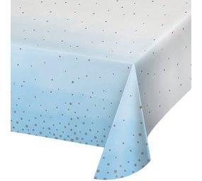 Creative Converting Nappe de papier bleu et argent | 137x259cm Creative Converting Nappe de papier bleu et argent | 137x259cm